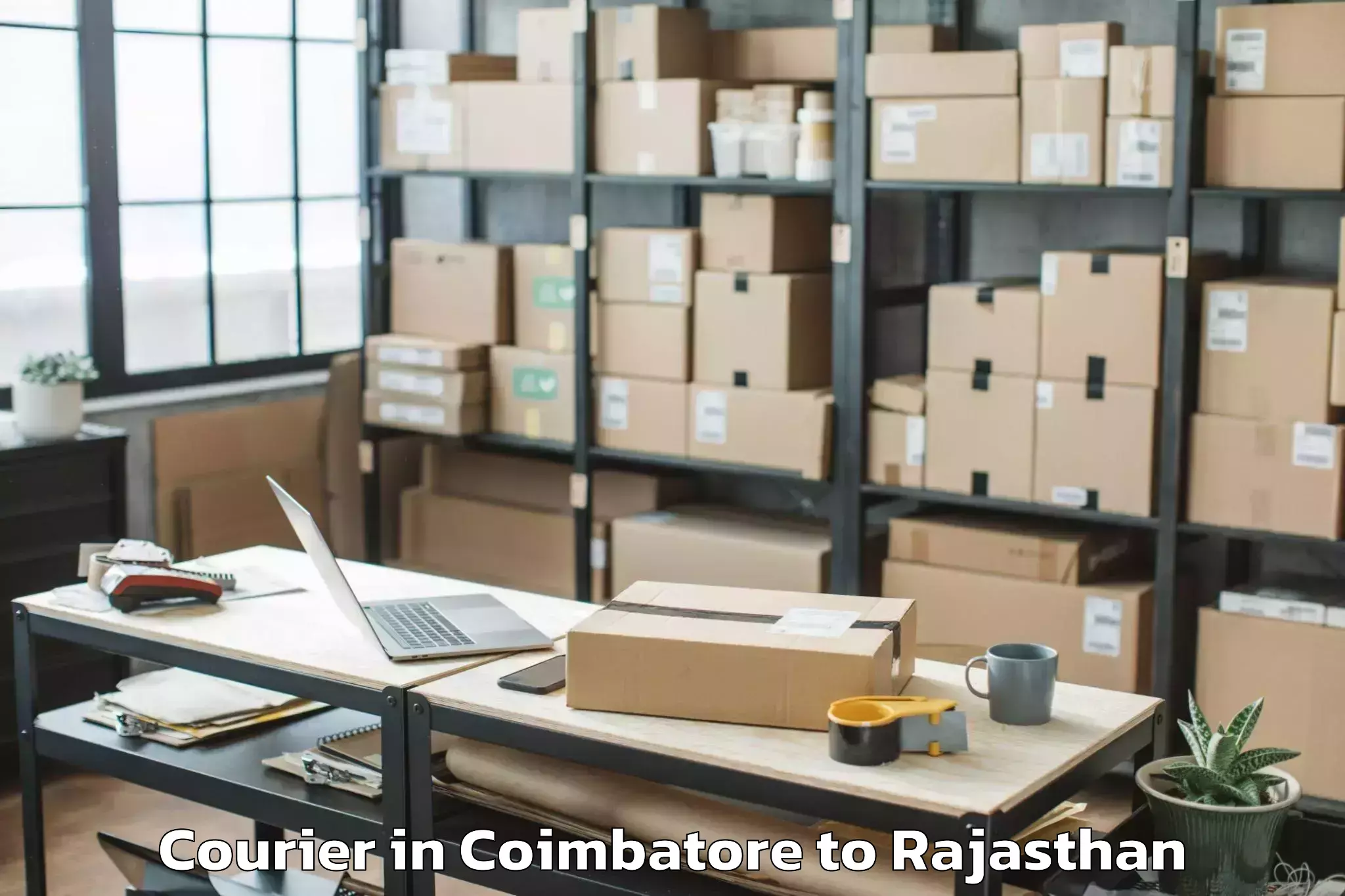 Trusted Coimbatore to Jamwa Ramgarh Courier